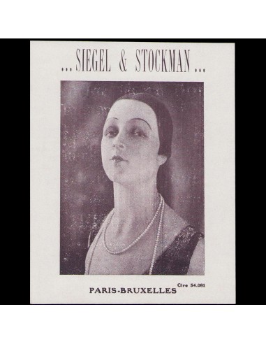 Siégel & Stockman - Document publicitaire de la maison de mannequins (1927) sélection de produits