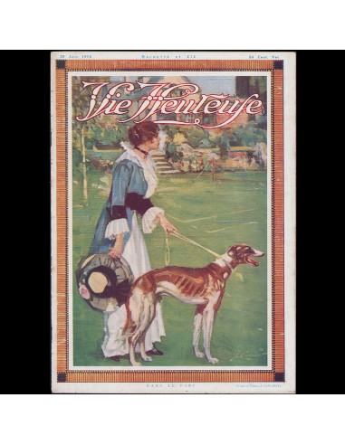 La Vie Heureuse, 20 juin 1914, couverture de Cancaret plus qu'un jeu 