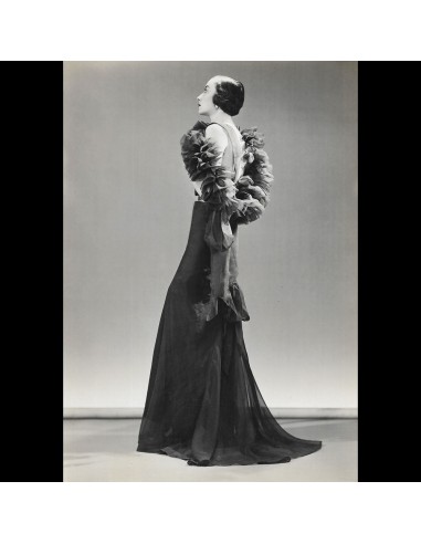 Robert Piguet - Robe en organza portée par la Comtesse Grabbe, tirage de Dorvyne (1934) ou a consommer sur place