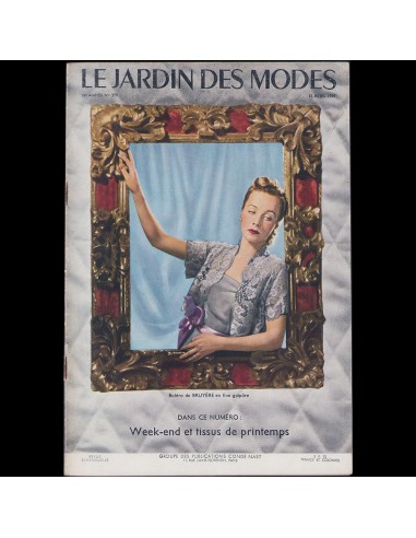 Le Jardin des Modes, n°279, 15 avril 1939, boléro de Bruyère Découvrez la collection